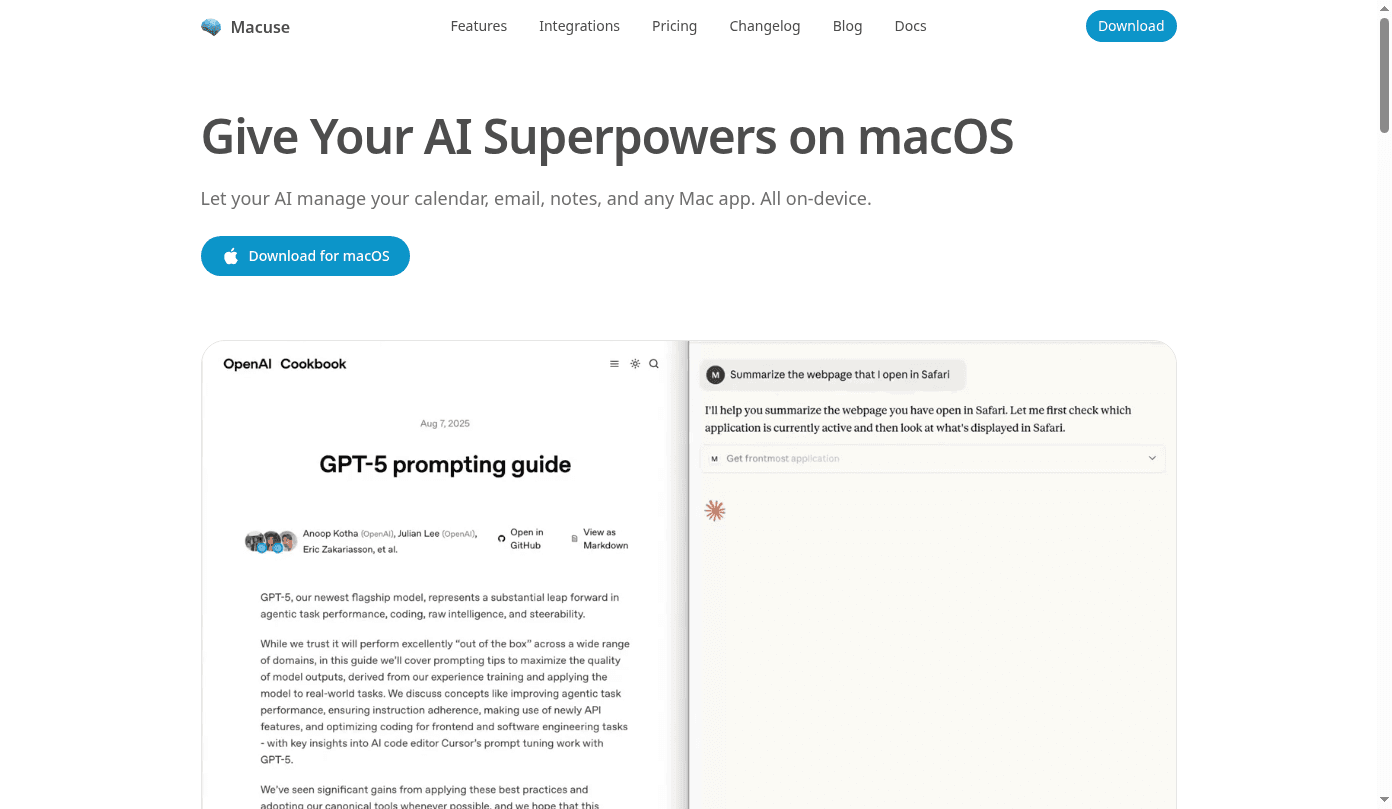 Macuse 界面截图，第 1 张