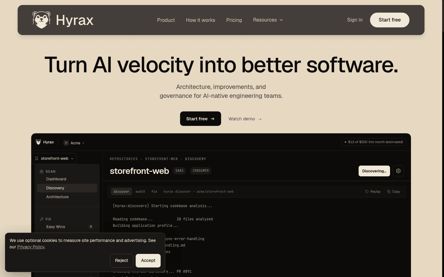 Hyrax 界面截图，第 1 张