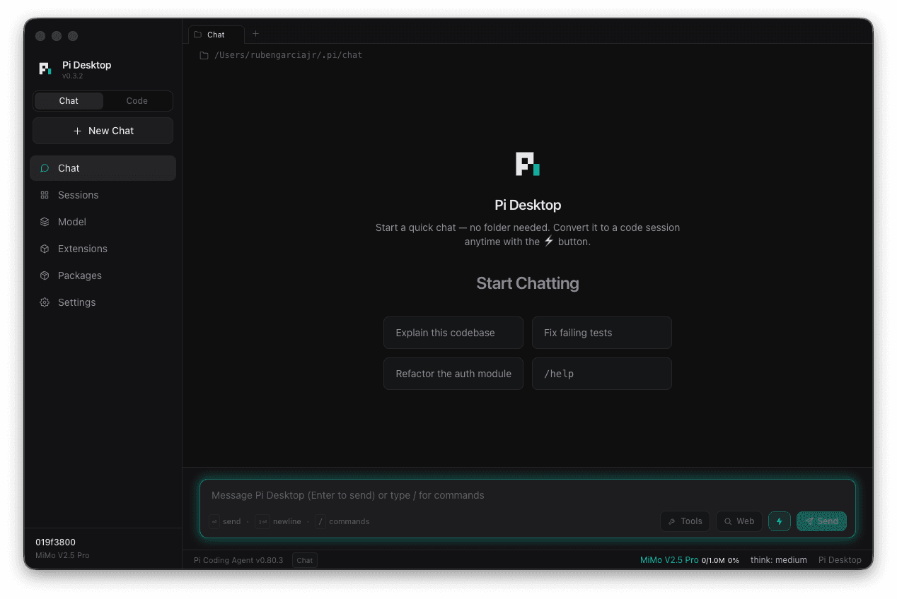 Pi Desktop 界面截图，第 1 张