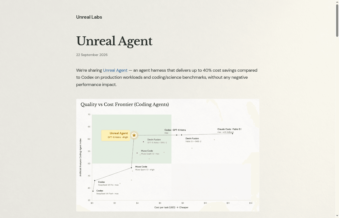 Unreal Agent 界面截图，第 1 张