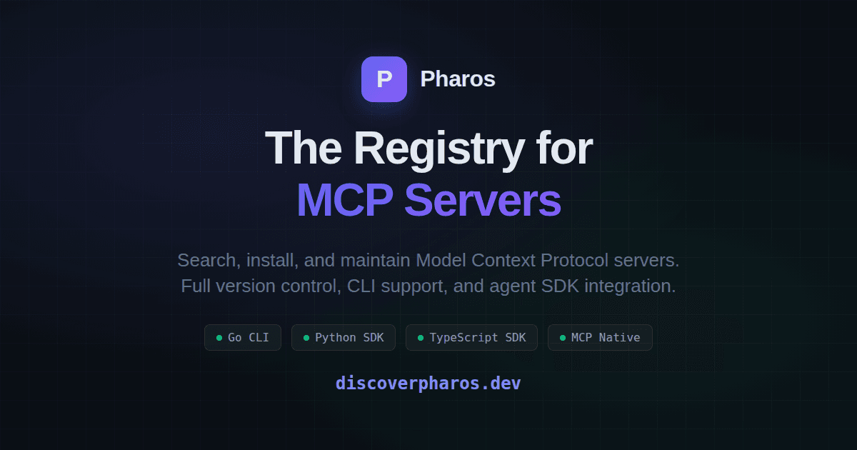 Pharos 界面截图，第 1 张