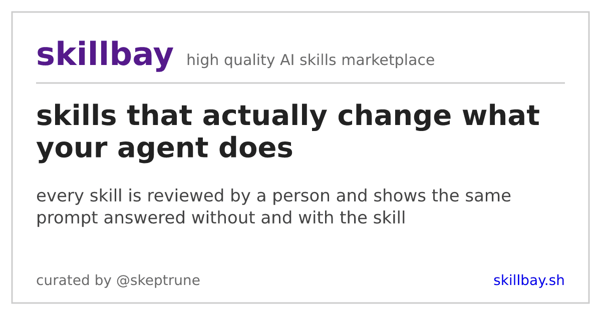 Skillbay 界面截图，第 1 张