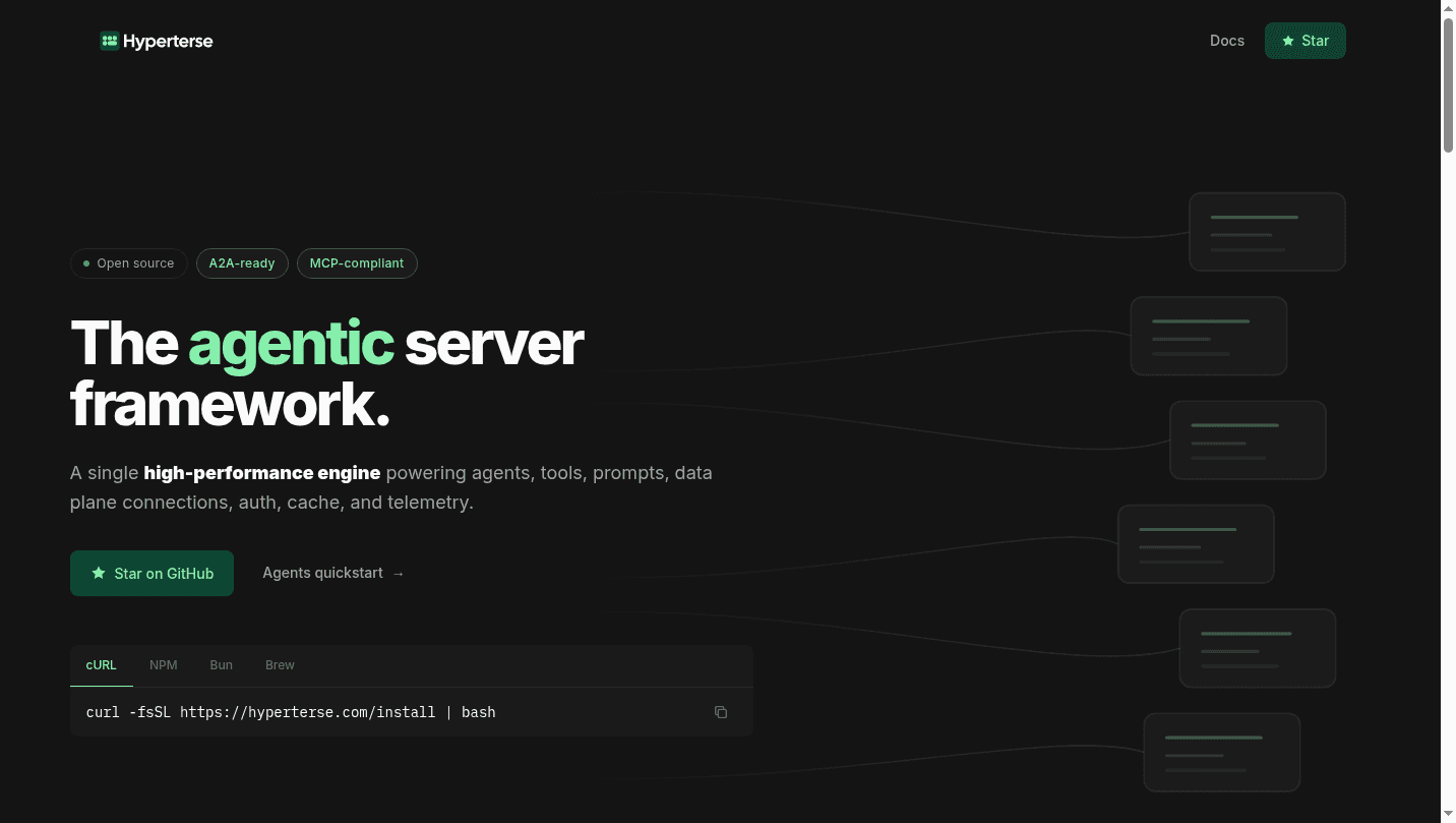 Hyperterse 界面截图，第 1 张