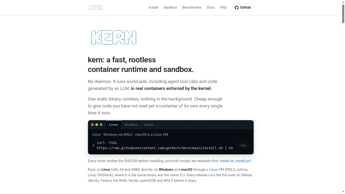 Kern 界面截图，第 1 张