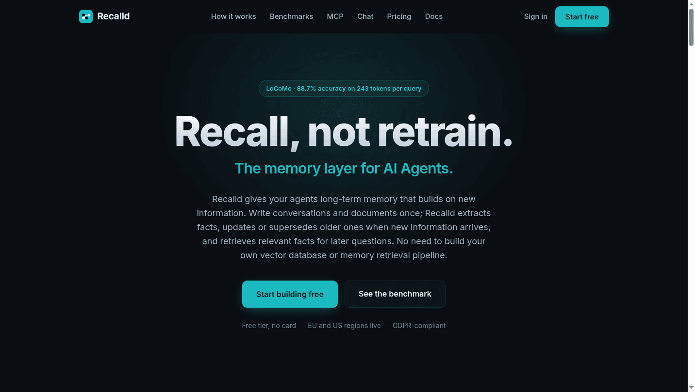 Recalld 界面截图，第 1 张