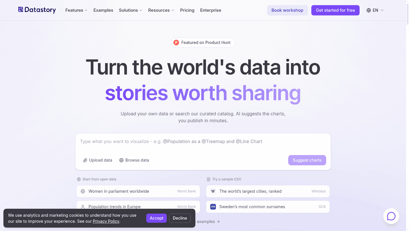 Datastory 界面截图，第 1 张