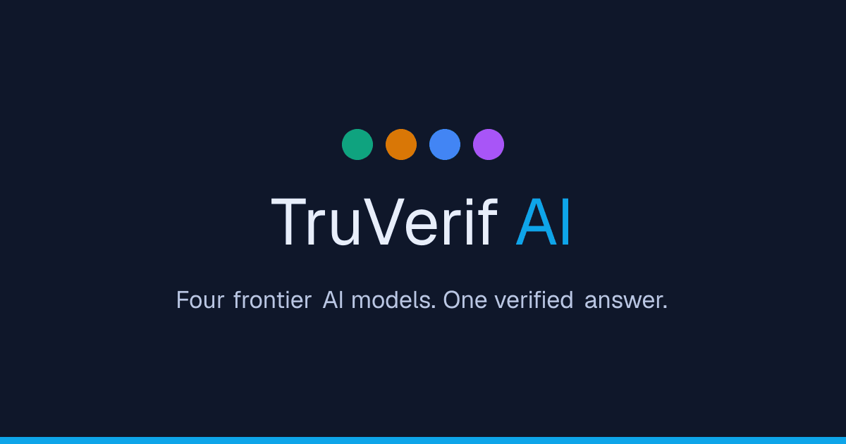 TruVerifAI 界面截图，第 1 张