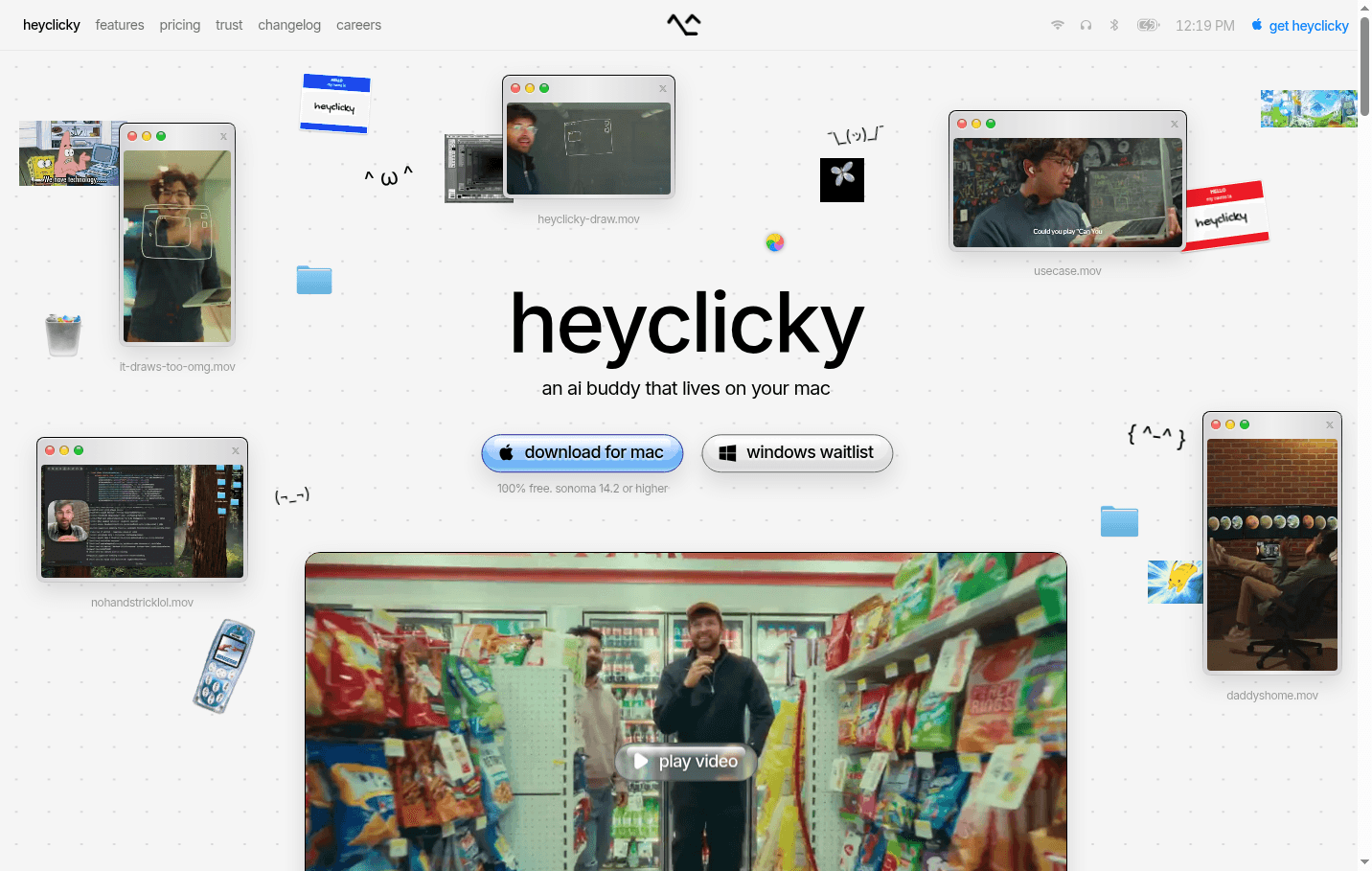Clicky 界面截图，第 1 张