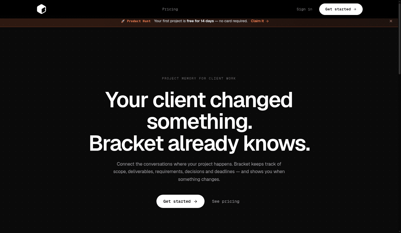 Bracket 界面截图，第 1 张