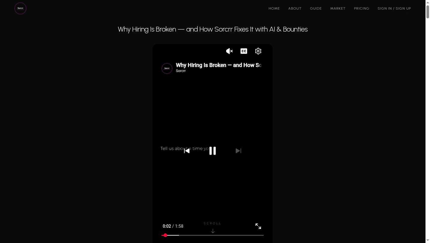 Sorcrr 界面截图，第 1 张