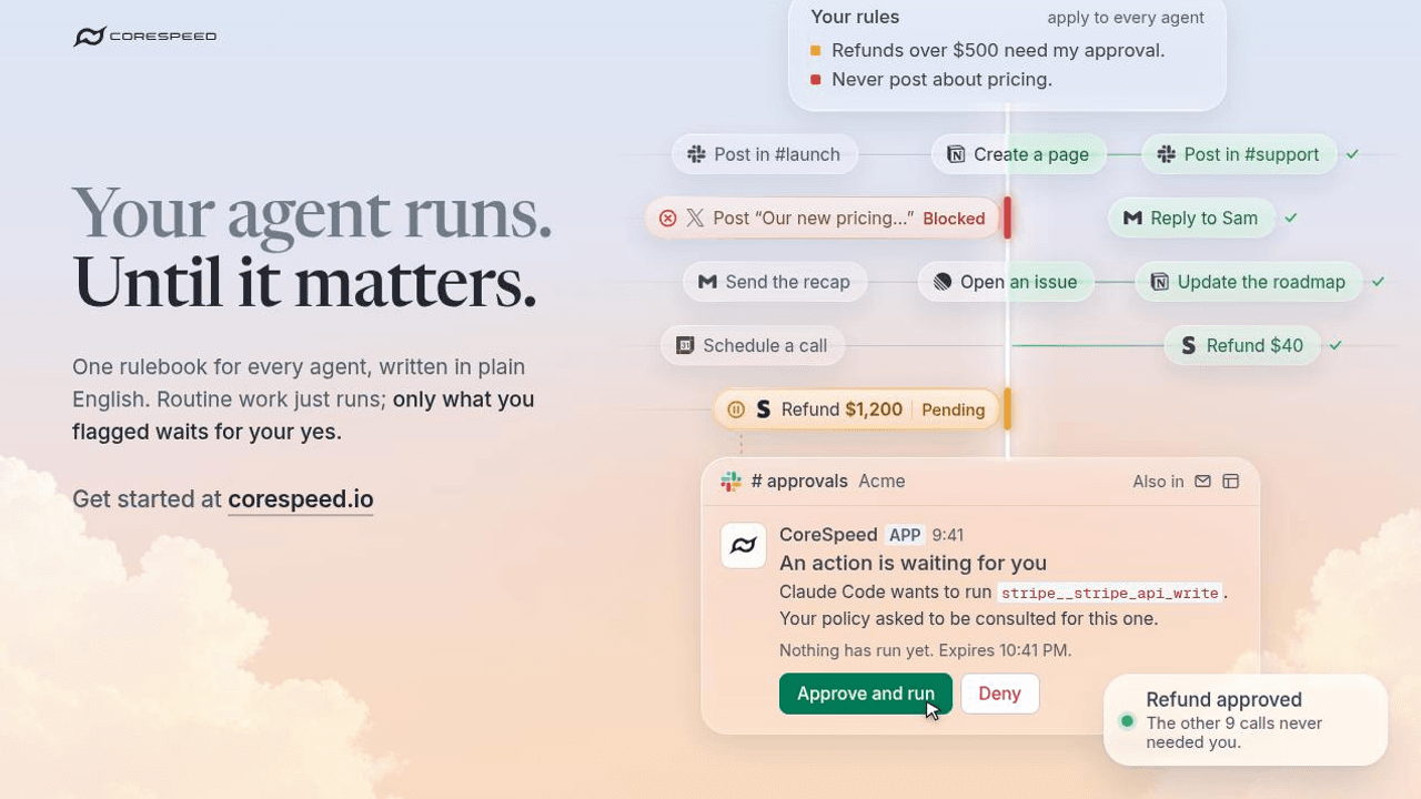 CoreSpeed 界面截图，第 1 张