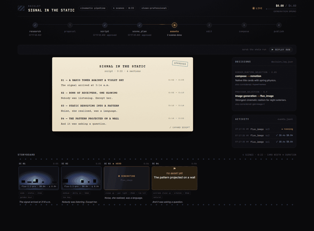 OpenMontage 界面截图，第 1 张