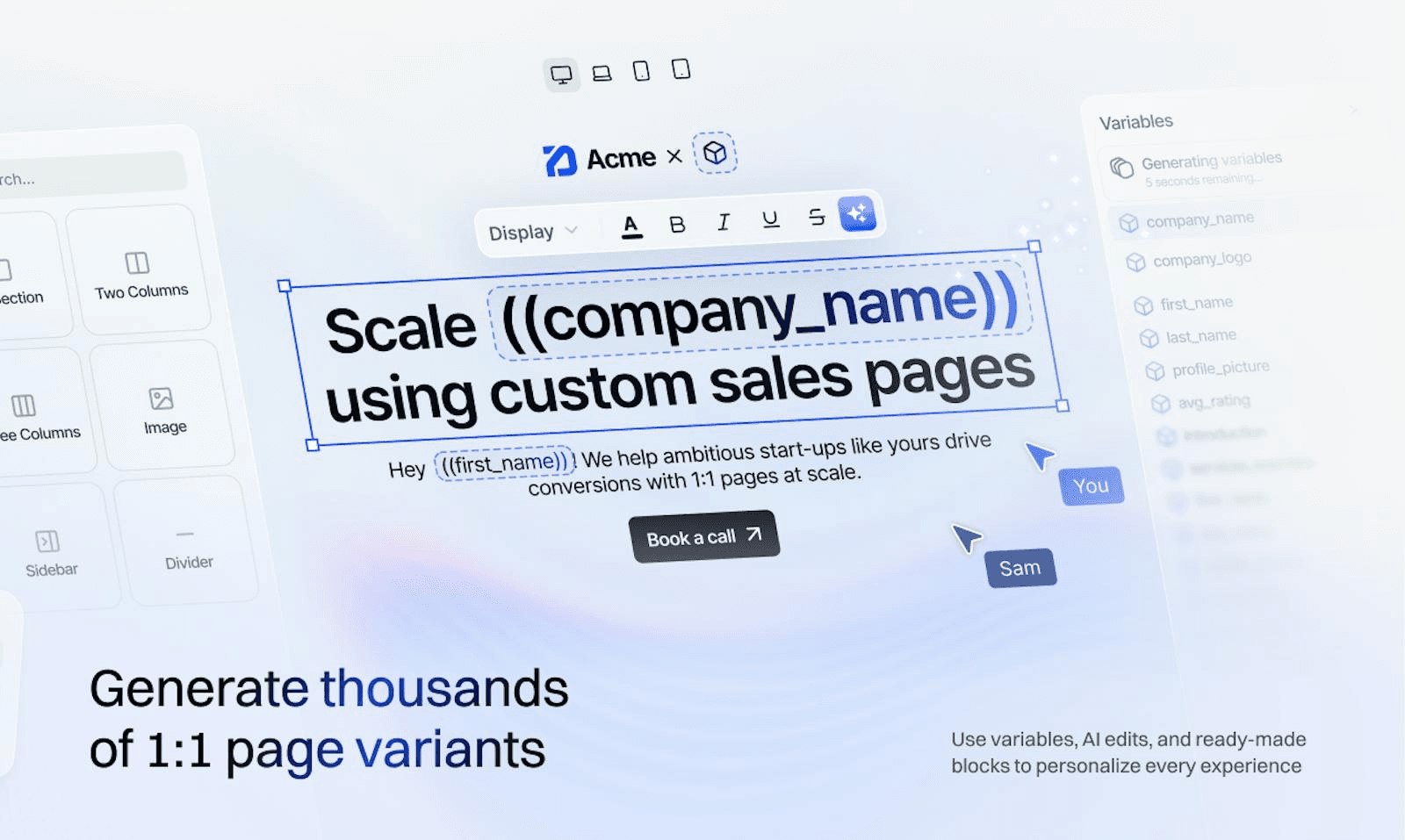GenPage 界面截图，第 1 张