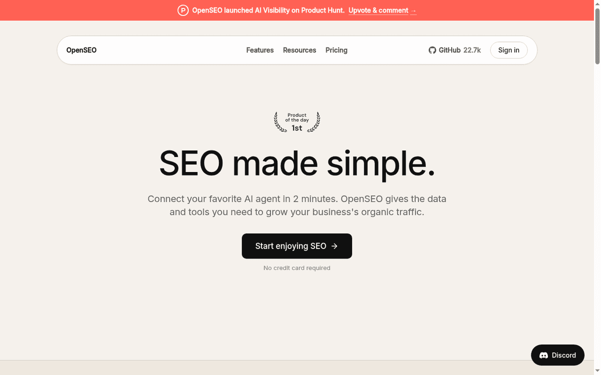 OpenSEO 界面截图，第 1 张