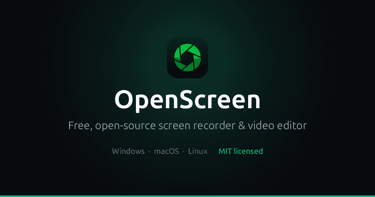 OpenScreen 界面截图，第 1 张