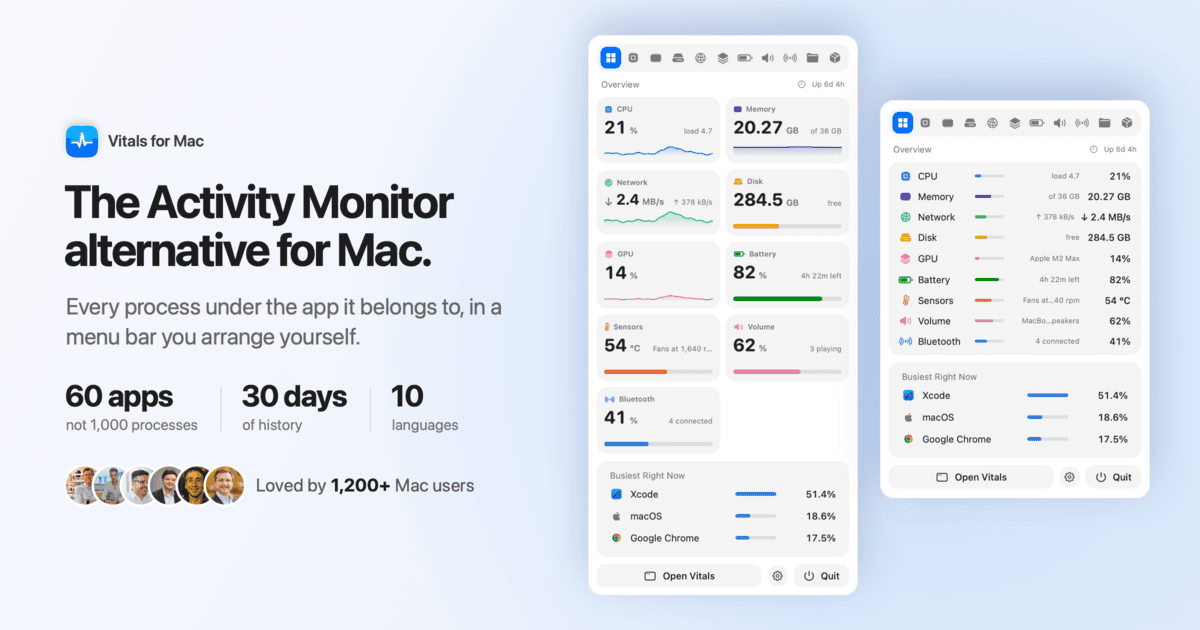 Vitals 界面截图，第 1 张