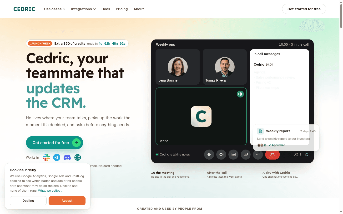 Cedric 界面截图，第 1 张