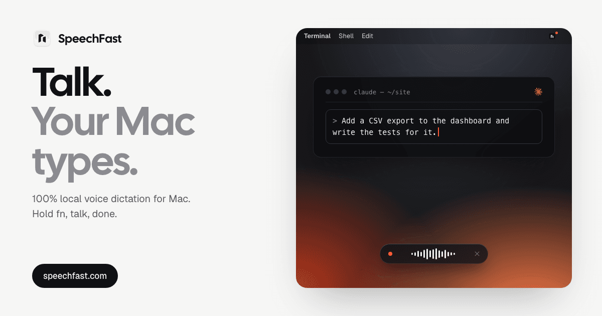 SpeechFast 界面截图，第 1 张