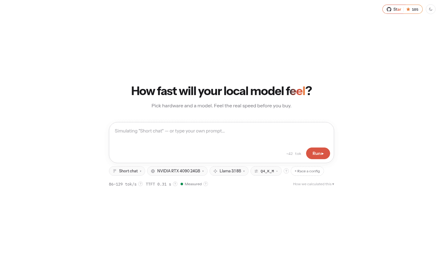 llmspeed 界面截图，第 1 张