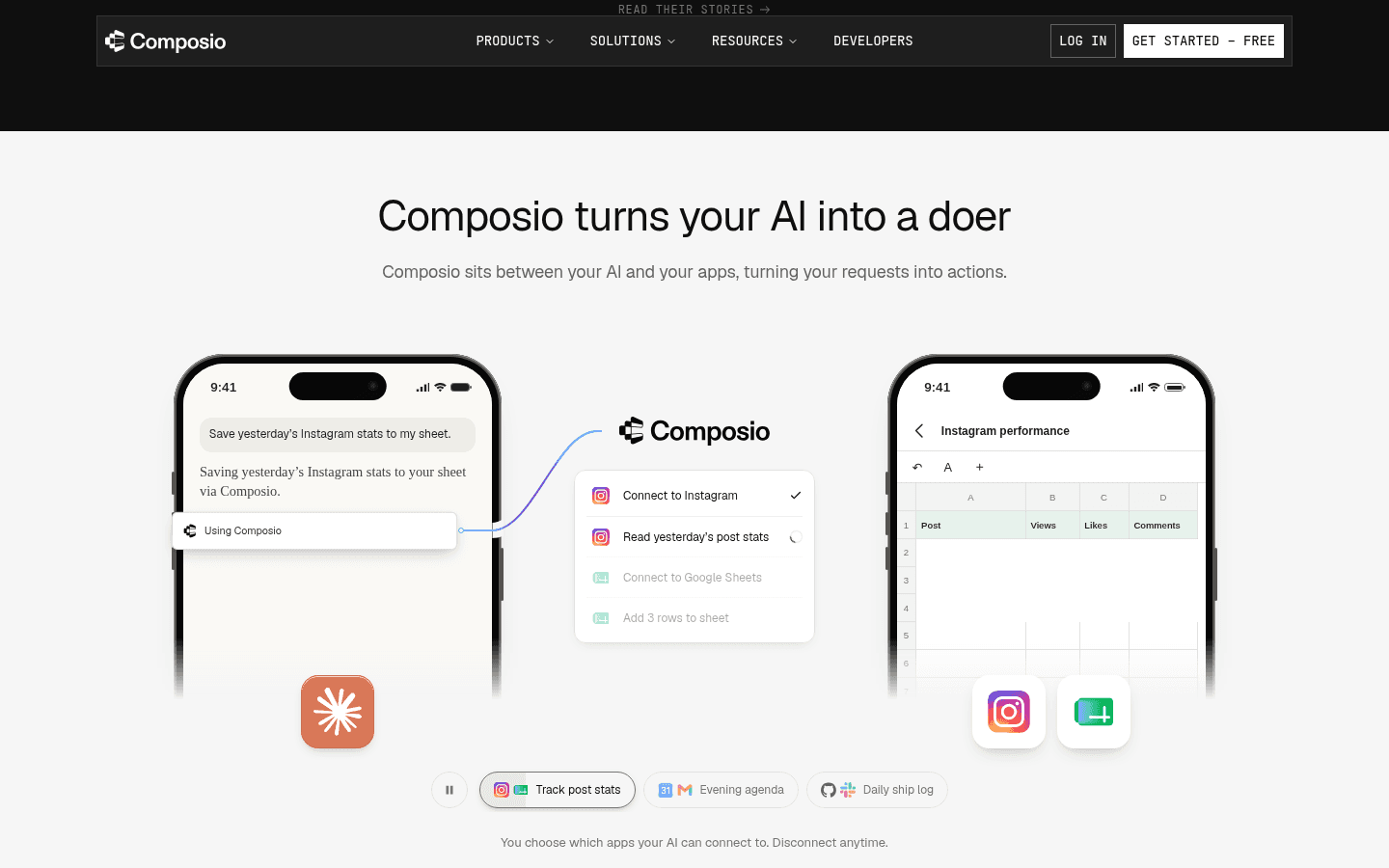 Composio 界面截图，第 1 张