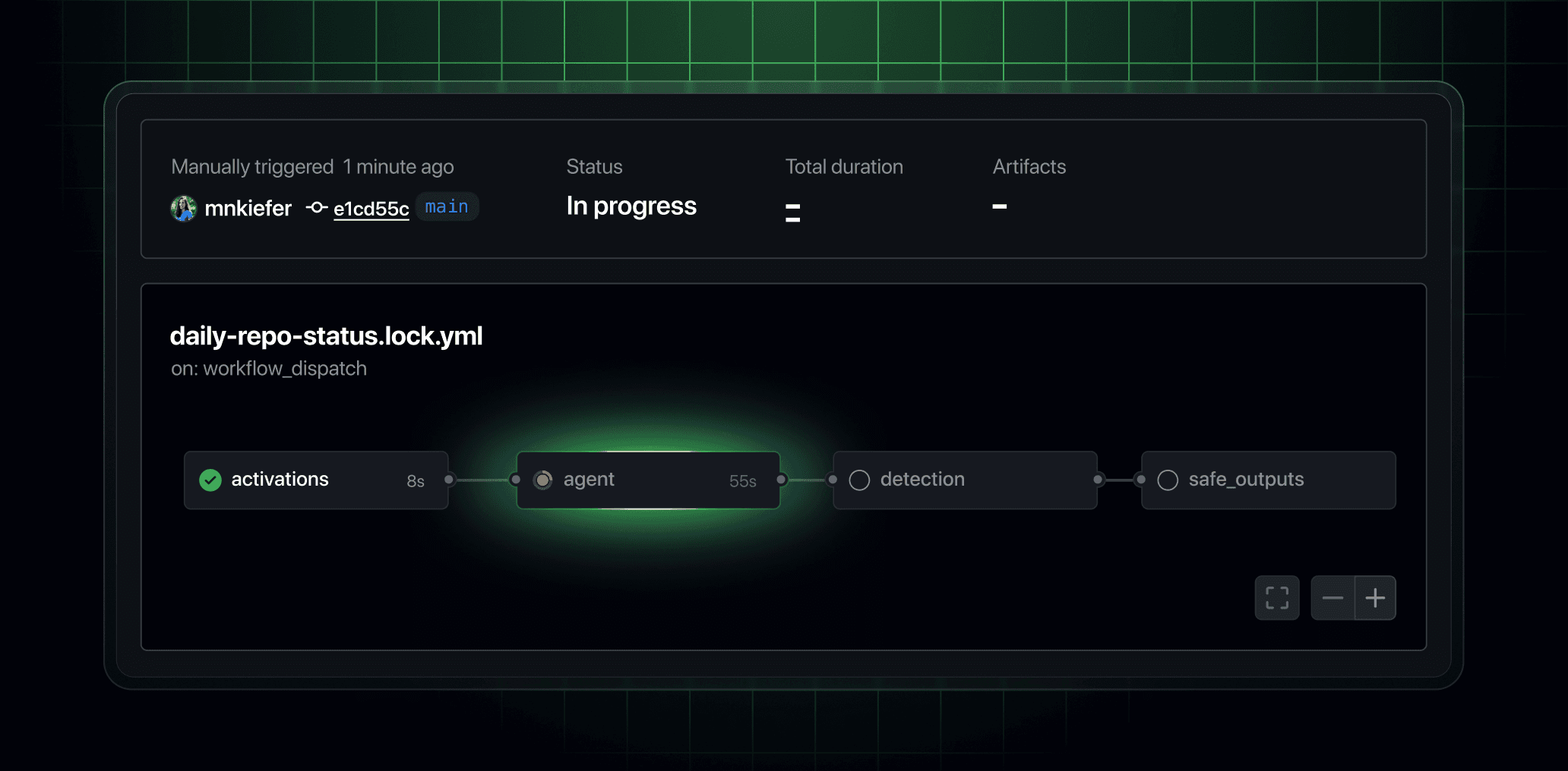GitHub Agentic Workflows 界面截图，第 1 张