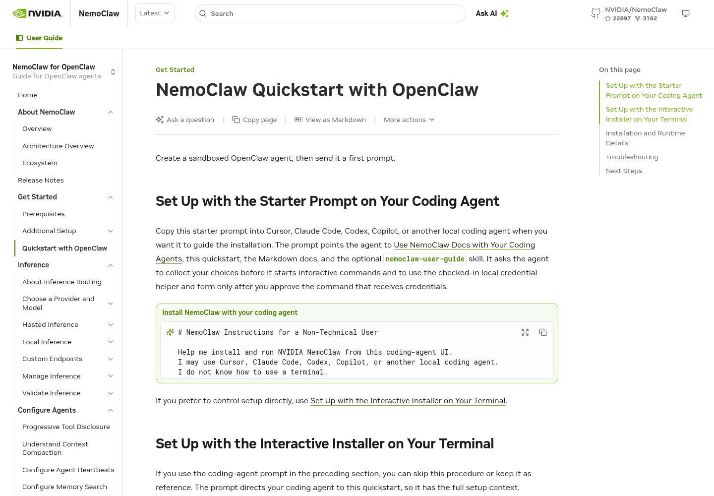 NVIDIA NemoClaw 界面截图，第 2 张