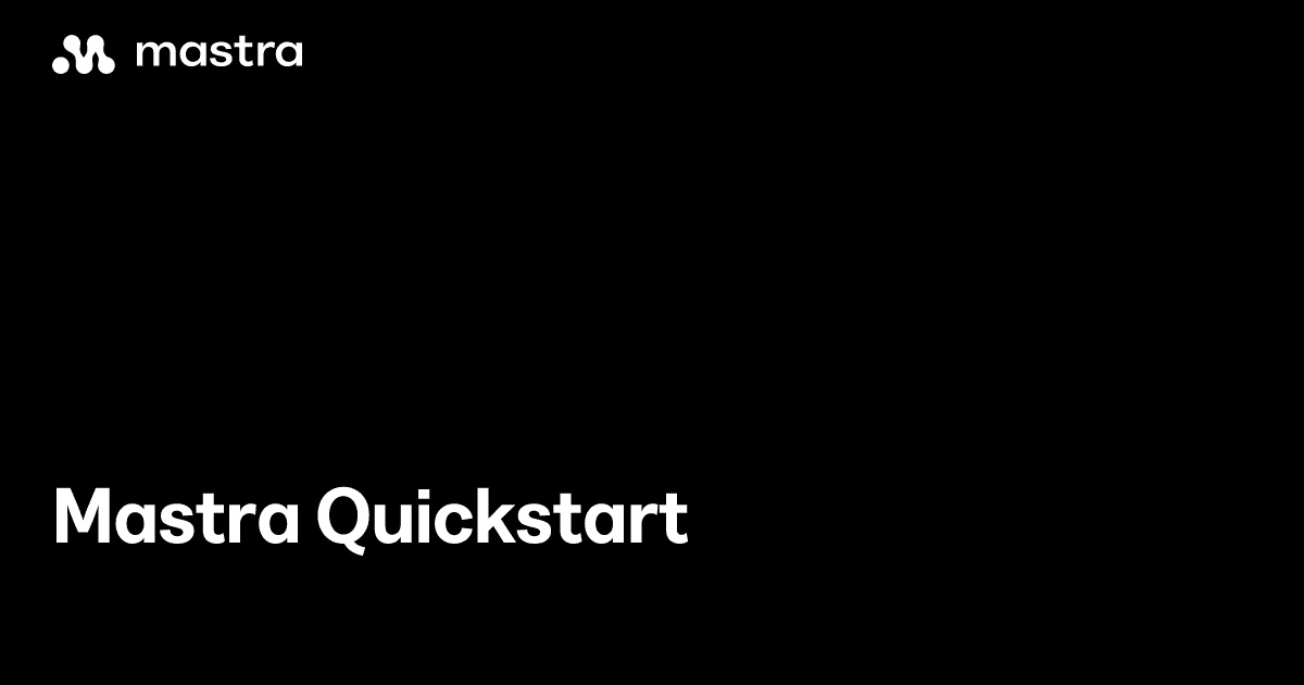 Mastra 入门:用官方 Quickstart 搭出可调用工具的 TypeScript Agent 课程封面